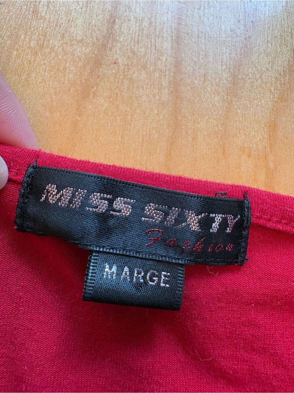 Miss Sixty Red & Black Colorblock Graphic Long-Sleeve Tee - Picture 3 of 3